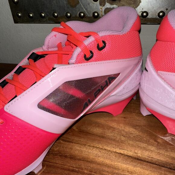 Nike Alpha Menace 4 Pro NRG Racer Pink/Grey Cleats Men\'s HJ4568-600 Size 13 main image 4